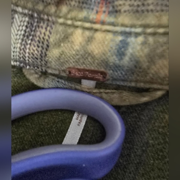 Free People Distressed Flannel Jacket - Picture 6 of 6